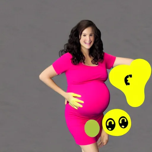 Prompt: Ms PacMan pregnant