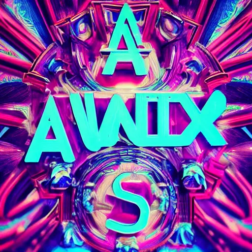 Image similar to a and w vaporwave logo, digital art, cosmic, 3 d high definition, trending on art station, photorealistic, high resolution, 8 k, octane, hyper detailed, insane details, intricate, elite, ornate, elegant trend, highly detailed and intricate, sharp focus, photography, unreal engine