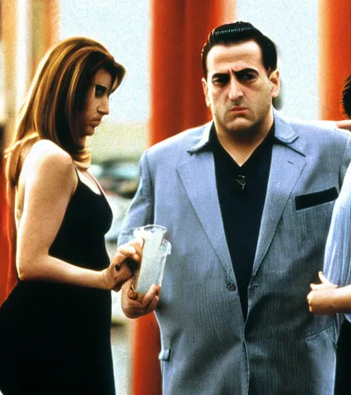 Prompt: film still of the sopranos