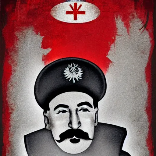 Image similar to stalin. art by danny belanger