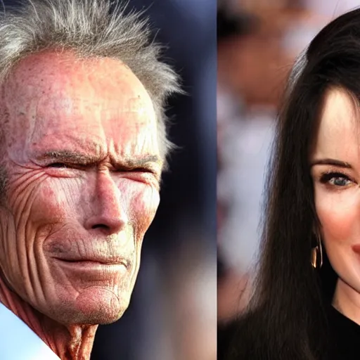 Image similar to clint eastwood god perfect face coherent by kezie demessance