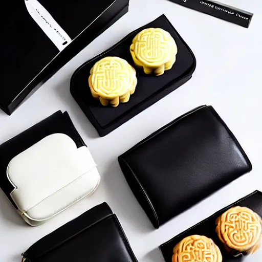 Image similar to jonathan ive dieter rams mooncake 🥮 handbag 👜 👝 packaging