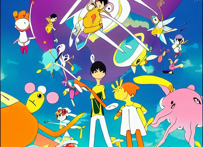 Prompt: key visual from masaaki yuasa's kaiba