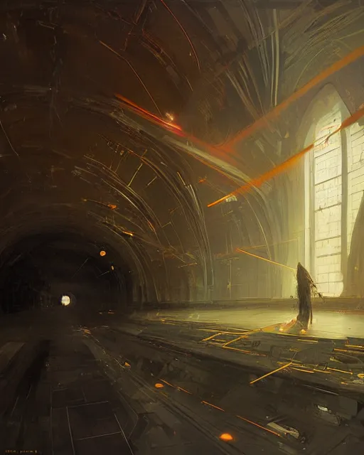 Prompt: a highly detailed epic cinematic concept art CG render digital painting artwork: Hyperspace. By Greg Rutkowski, in the style of Francis Bacon and Syd Mead and Norman Rockwell and Beksinski, open ceiling, highly detailed, painted by Francis Bacon and Edward Hopper, painted by James Gilleard, surrealism, airbrush, Ilya Kuvshinov, WLOP, Stanley Artgerm, very coherent, triadic color scheme, art by Takato Yamamoto and James Jean