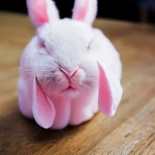 Image similar to photo of cotton candy that looks like a rabbit