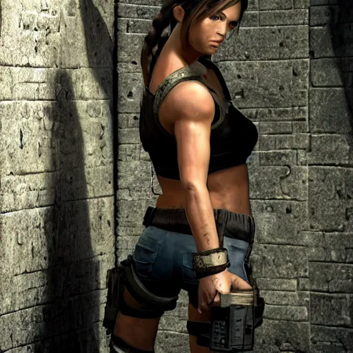 Image similar to lara croft prison photo