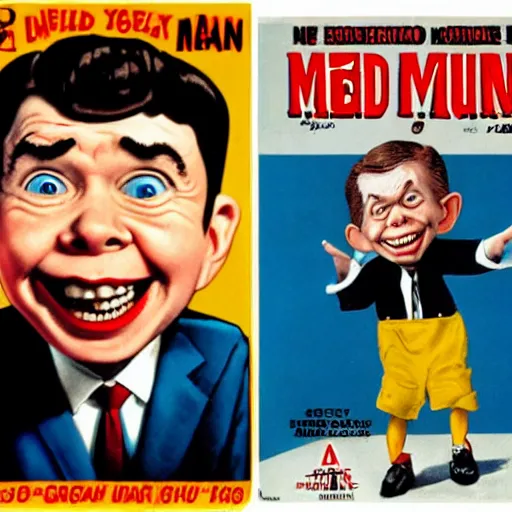 Alfred E Neuman From Mad Magazine | Stable Diffusion