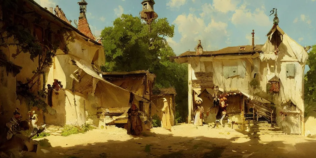 Image similar to gorgeous Carl Spitzweg painting, artstation