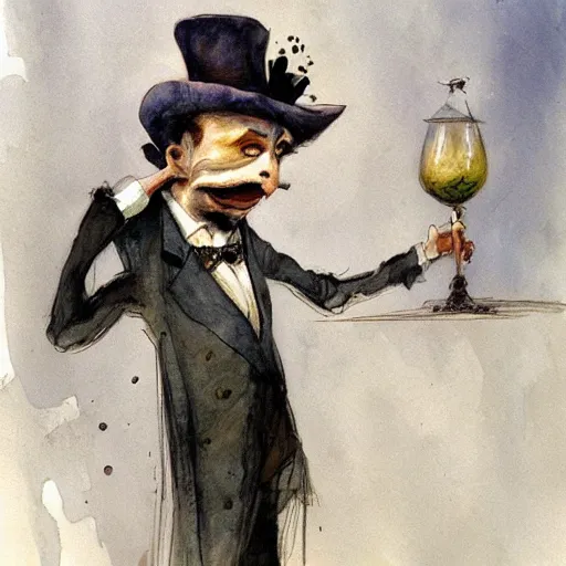 Image similar to the drunk french baron by peter de seve