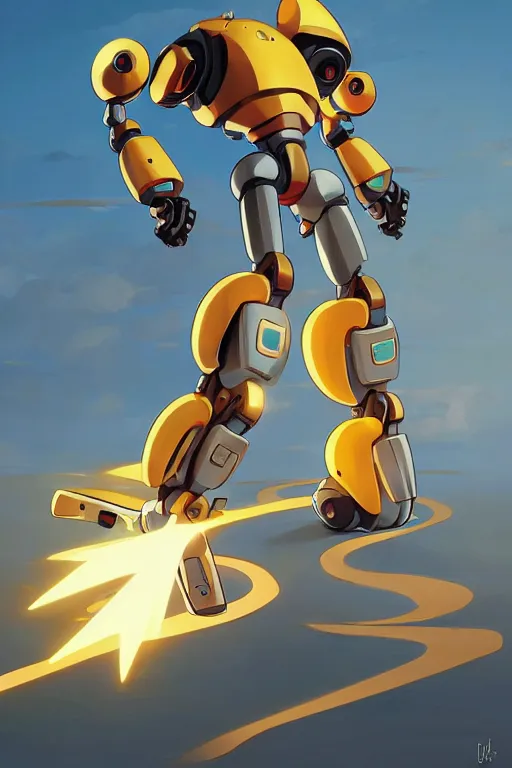 Image similar to metabots medabots medarotto medarot robot minimalist comics, behance hd by jesper ejsing, by rhads, makoto shinkai and lois van baarle, ilya kuvshinov, rossdraws global illumination ray tracing hdr radiating a glowing aura