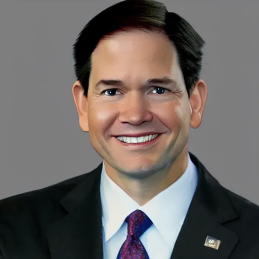 Prompt: Marco Rubio in Avatar: the last airbender, designed by Ted Nasmith