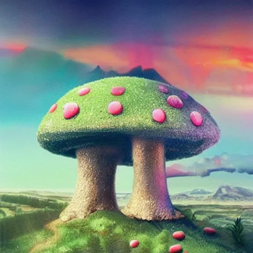 Image similar to 🍄🧠👁