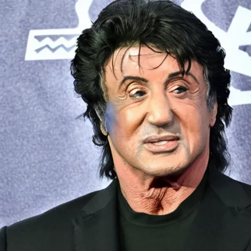 Image similar to sylvester stallone as anime character, kyoto animation, magical