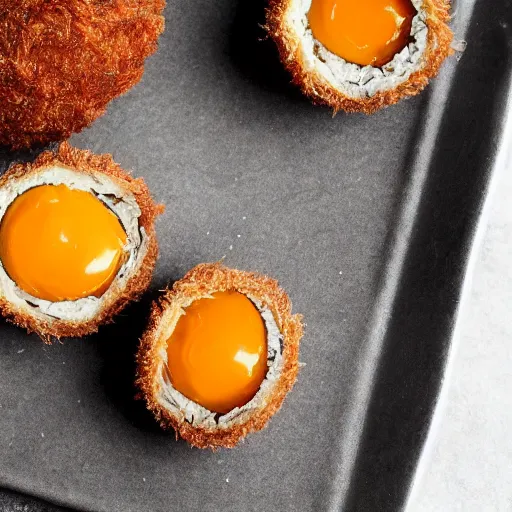 Image similar to scotch egg, but the inside is kroket