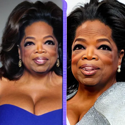 Image similar to Oprah Winfrey Wearing a megaman costume