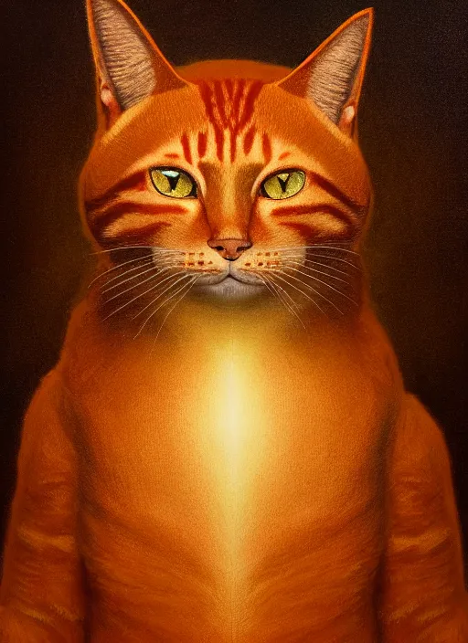 Image similar to a humanoid two cat, portrait of a ginger humanoid cat and a gray humanoid cat, atmospheric lighting, painted, menacing, intricate, volumetric lighting, beautiful, rich deep colours masterpiece, golden hour, sharp focus, ultra detailed, by leesha hannigan, ross tran, thierry doizon, kai carpenter, ignacio fernandez rios