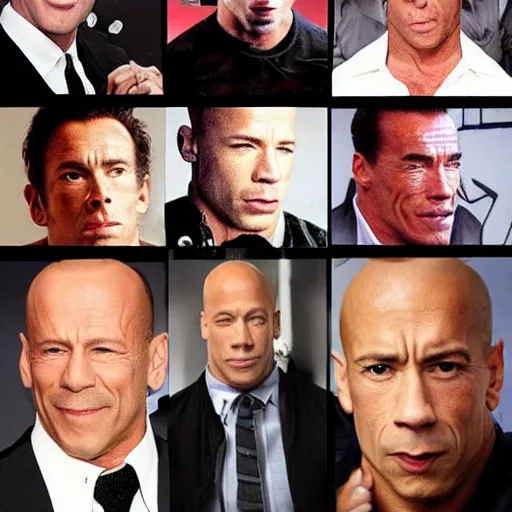 KREA - Vin Diesel doing the Rock raising eyebrow meme