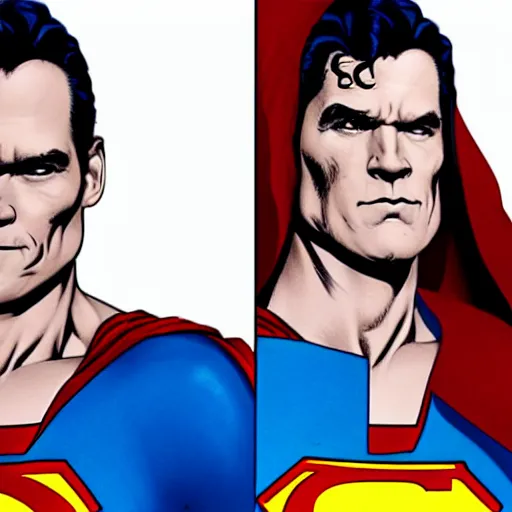 Image similar to John Malkovich as superman