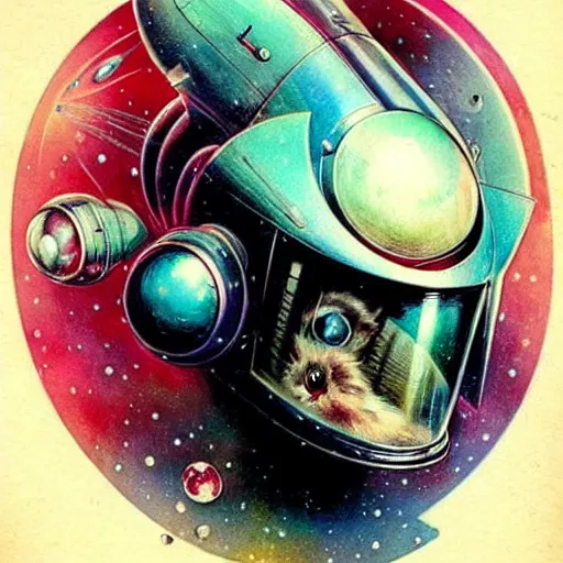 Image similar to ( ( ( ( ( 1 9 5 0 s retro future outer space muted colors. ) ) ) ) ) by jean baptiste monge!!!!!!!!!!!!!!!!!!!!!!!!! chrome red