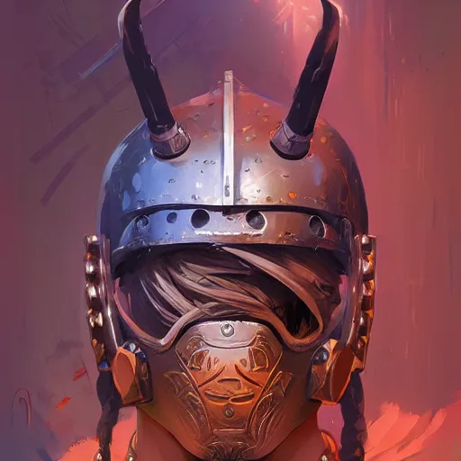 Image similar to cyberpunk viking helmet mask warrior goddess robot ninja fantasy, art gta 5 cover, official fanart behance hd artstation by jesper ejsing, by rhads, makoto shinkai and lois van baarle, ilya kuvshinov, ossdraws