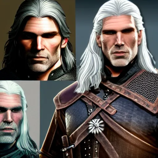 Image similar to anson mount as geralt