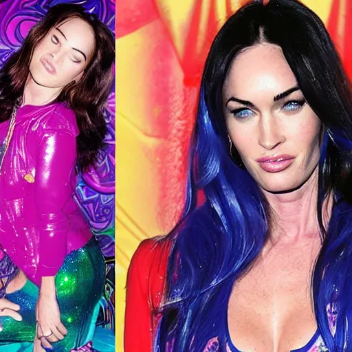 Image similar to Lisa Frank Megan Fox