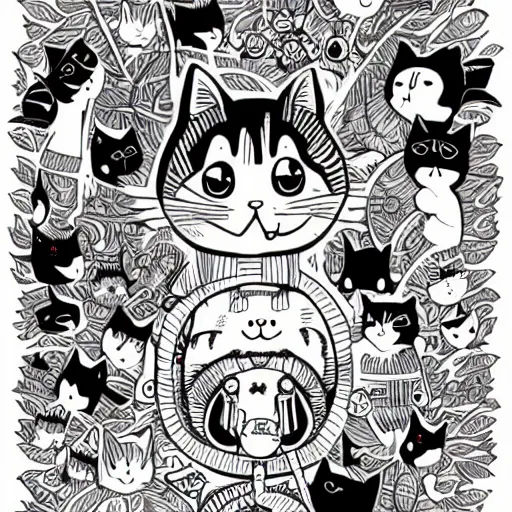 Prompt: cute Cat, anime, Kawaii, mcbess