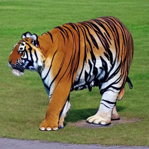 Image similar to hybrid of tiger and elephant