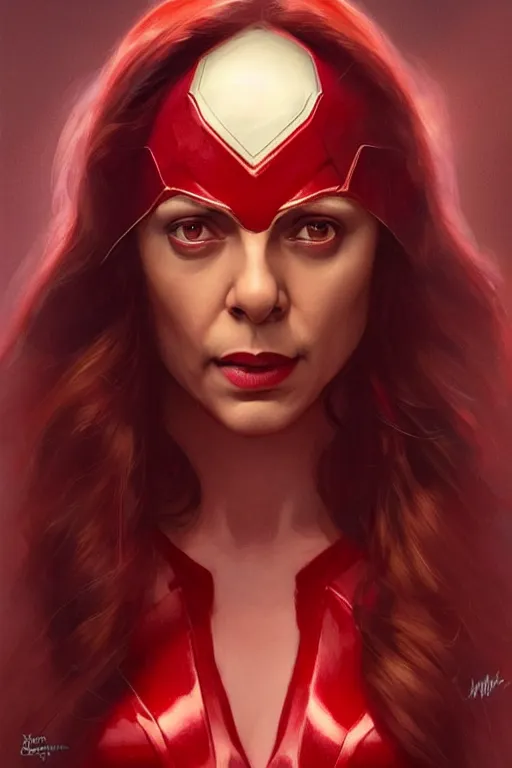 Prompt: Manmohan Singh as Scarlet Witch, Scarlet Witch costume, Manmohan Singh Face, villany, portrait, masculine figure, highly detailed, digital painting, artstation, concept art, smooth, sharp focus, illustration, cinematic lighting, art by artgerm and greg rutkowski and alphonse mucha