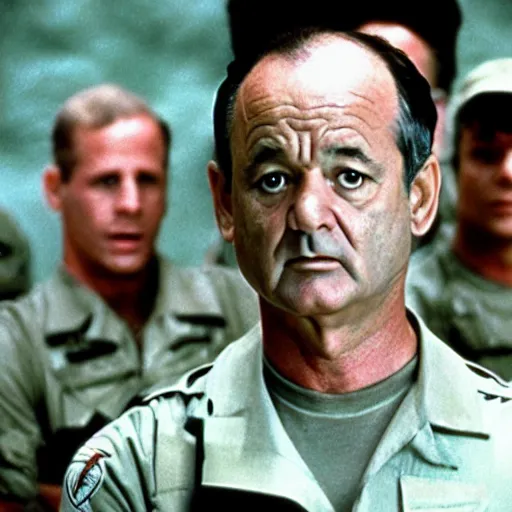 Prompt: bill murray in universal soldiers