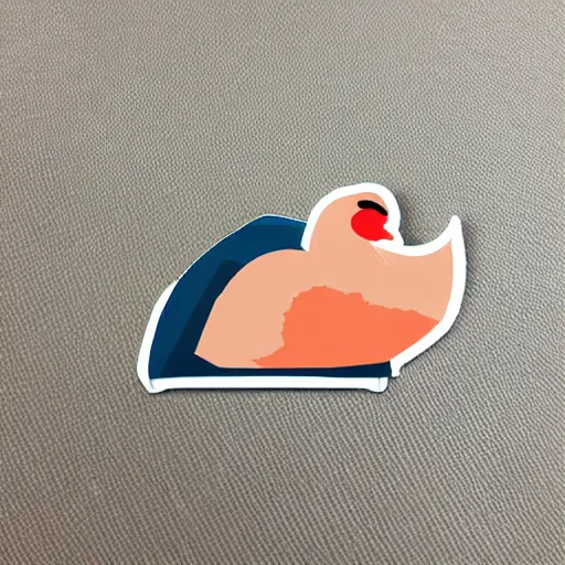 Image similar to kawaii goose sticker