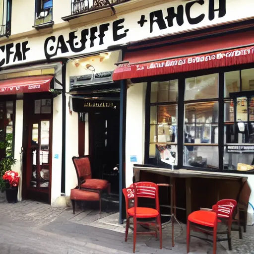 Prompt: Un Café Français