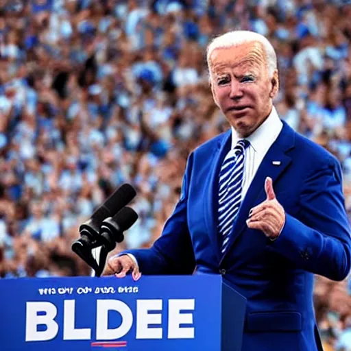 Image similar to blue joe biden blue blue