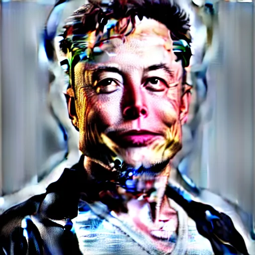 Image similar to portrait image of elon musk with tusks 8 k