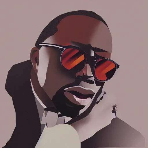 Prompt: curtis mayfield by ilya kuvshinov, rossdraw