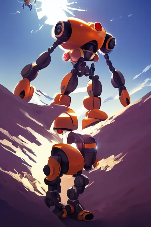 Image similar to metabots medabots medarotto medarot robot minimalist comics, behance hd by jesper ejsing, by rhads, makoto shinkai and lois van baarle, ilya kuvshinov, rossdraws global illumination ray tracing hdr radiating a glowing aura