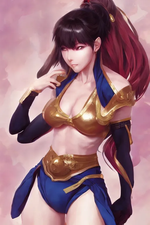 Image similar to A semi realistic anime portrait of Chun li, by Stanley Artgerm Lau, WLOP, Rossdraws, James Jean, Andrei Riabovitchev, Marc Simonetti, and Sakimichan, tranding on artstation, SFW version