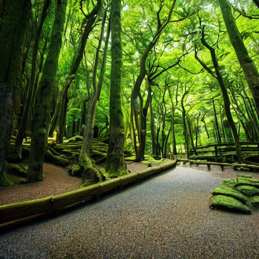 Prompt: forest in japan