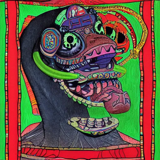 Image similar to portrait of xolotl