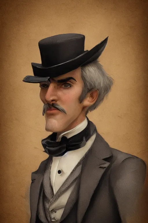 Image similar to a portrait of a handsome spider!!! wearing a monocle and a victorian suit, character art, headshot, trending on artstation