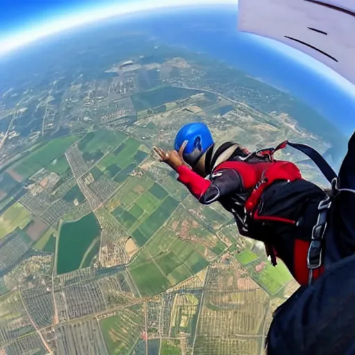 Image similar to skydiving first person perspective