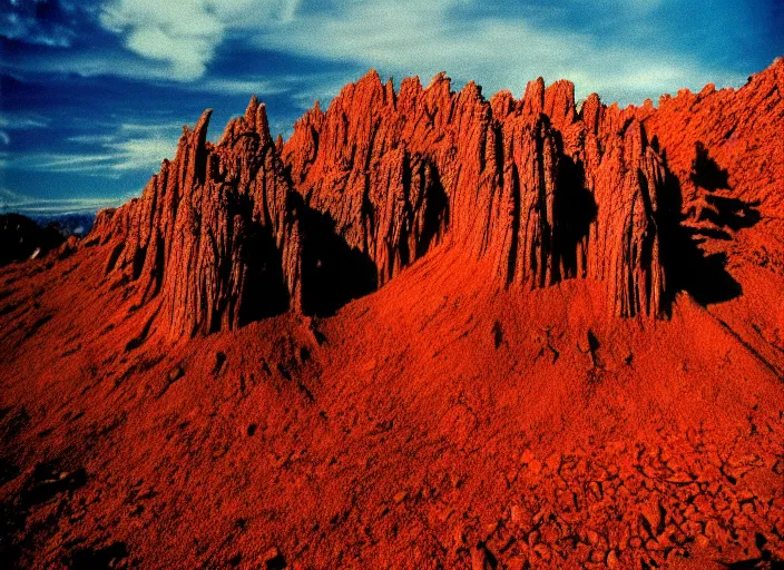 Image similar to photo of the beast with a million eyes, fujifilm velvia 5 0