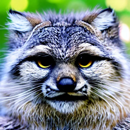 Image similar to manul extreme closeup