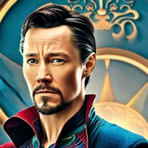 Prompt: film still of Joseph Gordon Levitt as doctor strange in new avengers film, 4k