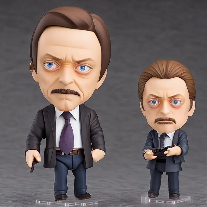 Prompt: a nendoroid of Steve Buscemi, figurine, product photo, detailed