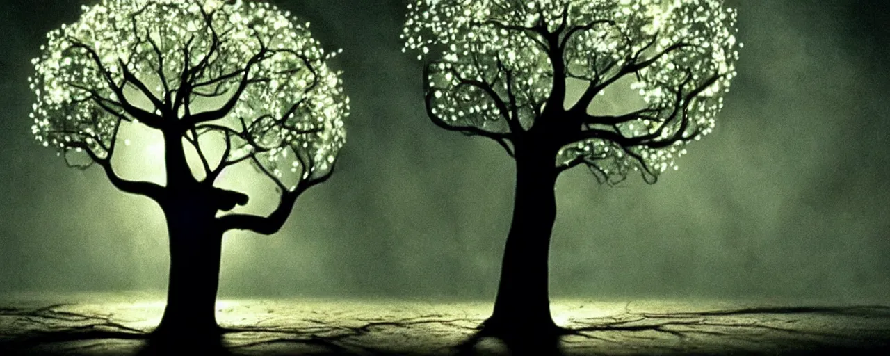 Prompt: the tree of life brain heart holy grail, surreal cinematic masterpiece, beautiful lighting, award winning