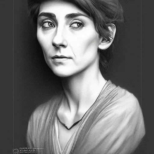 Image similar to amazing lifelike award winning pencil illustration of young Dot cotton trending on art station artgerm Greg rutkowski alphonse mucha cinematic