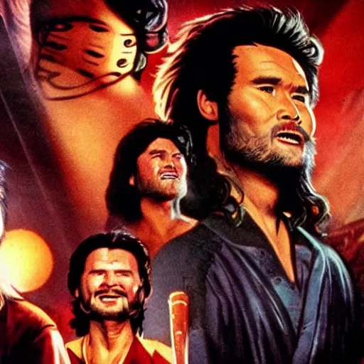 Prompt: big trouble in little china scenes