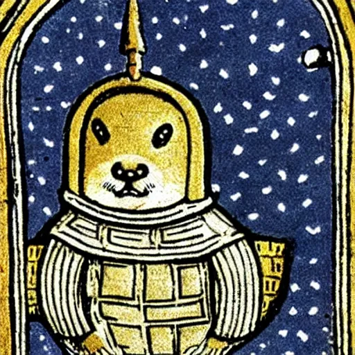 Image similar to Miniature giant space hamster depicted in the medieval history book