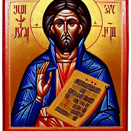 Prompt: Byzantine icon of St. Jude the apostle